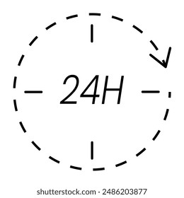 Time Clocks Icon Vector illustration
