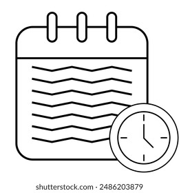 Time Clocks Icon Vector illustration