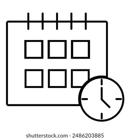 Time Clocks Icon Vector illustration
