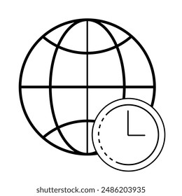 Time Clocks Icon Vector illustration