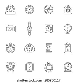 Time and Clocks Icons