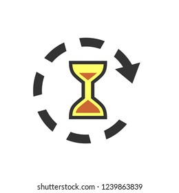 Time and clocks icons vector