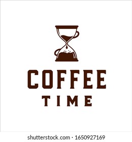 reloj de arena con café dentro