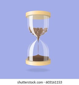 time for coffee isolated on background.