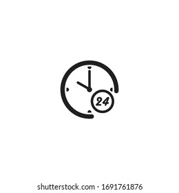Time concept icon illustration vector flat design