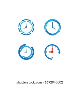 Time concept icon illustration vector flat design