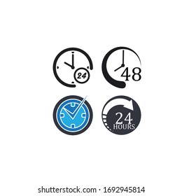 Time concept icon illustration vector flat design