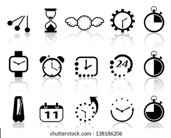 time concept icons set