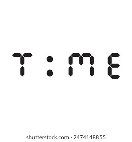 tipografía de logotipo de marca conceptual de tiempo