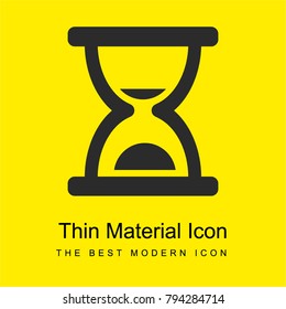 Time control tool bright yellow material minimal icon or logo design