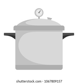 Time cooker icon. Flat illustration of time cooker vector icon for web