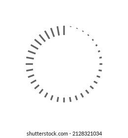 time and countdown icon on white background