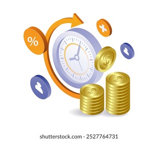 The time cycle of financial achievement increases