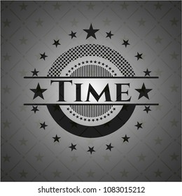  Time dark badge