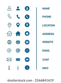 Time, date and address icon set. Calendar, clock, location. Editable stroke. Linear vector outline illustration. Vector illustration.