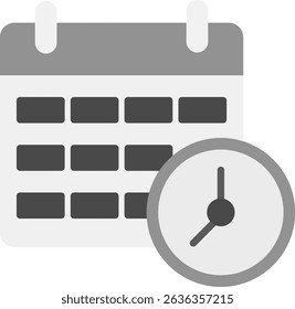 Time And Date Icon Symbol Art Sign
