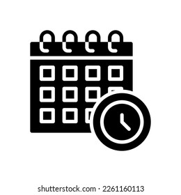 time date icon for your website design, logo, mobile design, and presentation.
