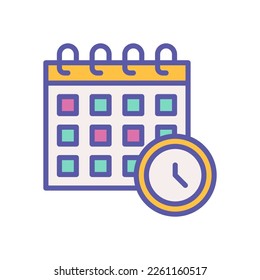 time date icon for your website design, logo, mobile design, and presentation.