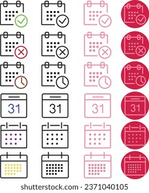 Zeit- und Datumssymbole Kalendersymbole setzen