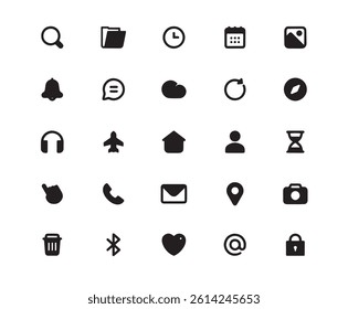 Time, Date and location Icon Set. Editable Stroke. Contains such icons as Calendar Date, Map Pin, Clock, Direction, User Interface, Schedule