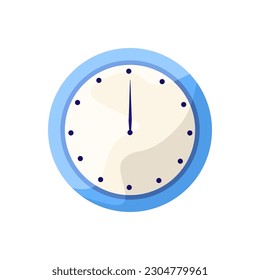 Time of day 12:00 am, 12:00 pm flat illustration design