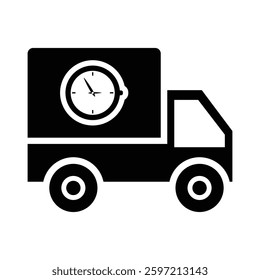 Time To Delivery Icon Isolated On White Background
