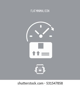 Time for delivery - Vector web icon