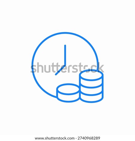 time deposit icon sign vector