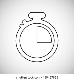 time design. Chronometer icon. flat illustration, vector graphic