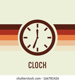 time design  over beige background vector illustration  