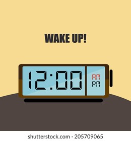 Time design over beige background, vector illustration