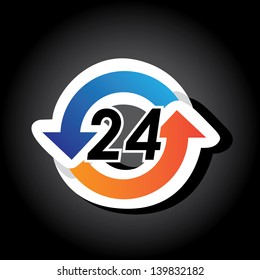 time design over black background vector illustration