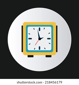 Time design over black background, vector illustration
