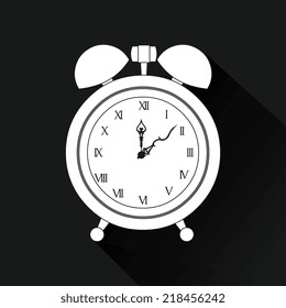 Time design over black background, vector illustration