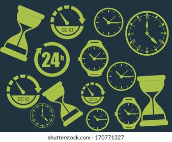 time design over blue background vector illustration