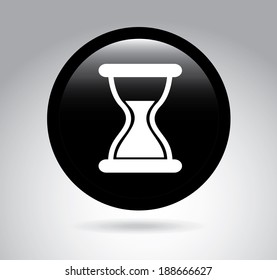 Time design over gray background, vector illustration