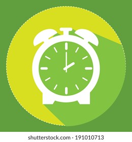 Time design over green background, vector illustration