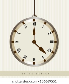 time design  over lineal background vector illustration