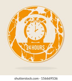 time design  over pink background vector illustration