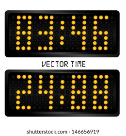 time design over white background vector illustration