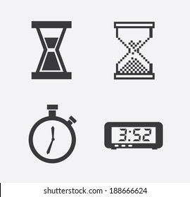 Time design over white background, vector illustration