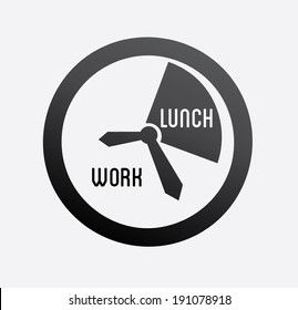 Time design over white background, vector illustration