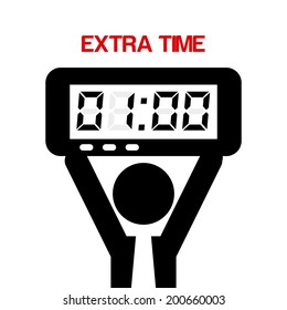 time design over white background vector illustration