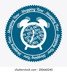 time design over white background vector illustration