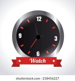 Time design over white background, vector illustration