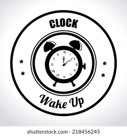 Time design over white background, vector illustration