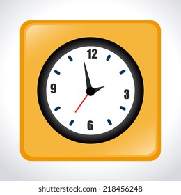 Time design over white background, vector illustration