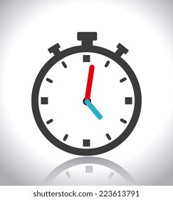 Time design over white background, vector illustration 