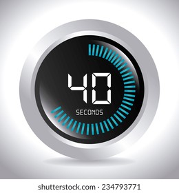 Time design over white background, vector illustration