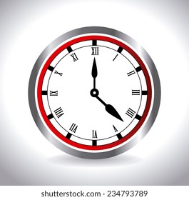 Time design over white background, vector illustration